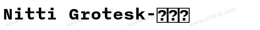 Nitti Grotesk字体转换